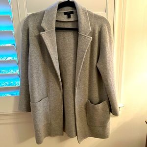 J Crew Gray Sweater Blazer